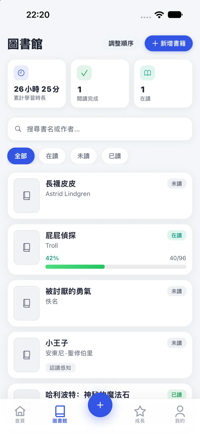優學記閱讀書架